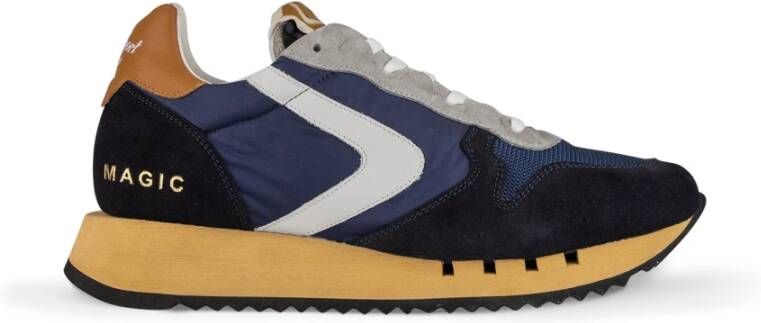 Valsport 1920 Handgemaakte Blauwe Sneakers Italiaans Gemaakt