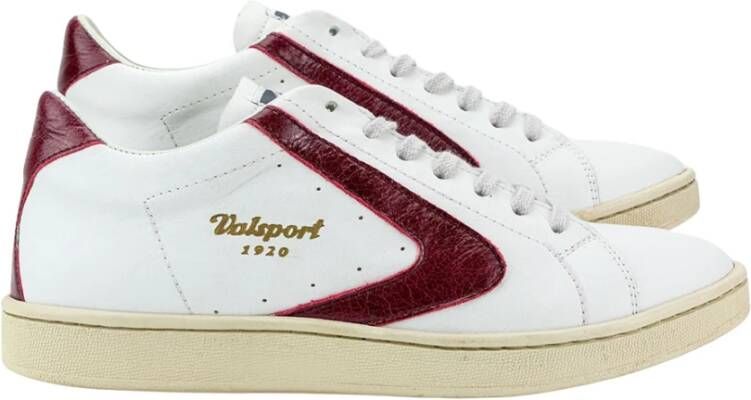 Valsport 1920 Klassiek Wit Bordeaux Toernooi Schoenen