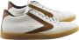 Valsport 1920 Witte leren sneakers met cognac suède White Heren - Thumbnail 1