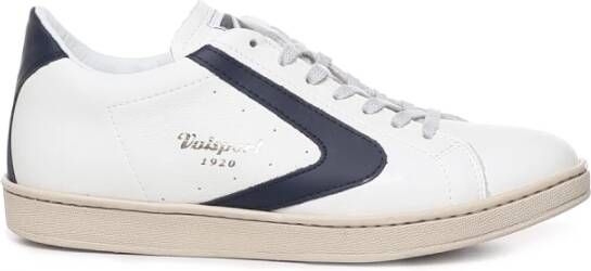 Valsport 1920 Leren sneakers met blauwe boemerang White Heren