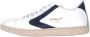 Valsport 1920 Leren sneakers met blauwe boemerang White Heren - Thumbnail 4