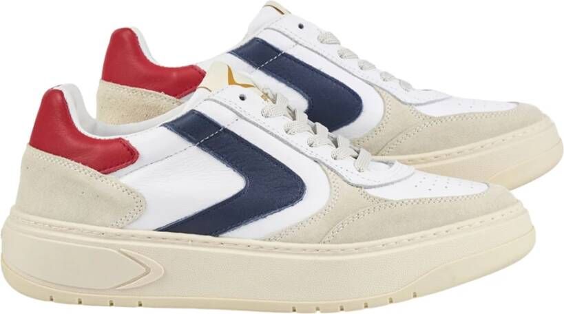 Valsport 1920 Stijlvolle Sneakers in Wit Rood Blauw