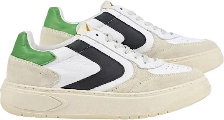 Valsport 1920 Suede Leren Sneakers Bianco Verde Nero