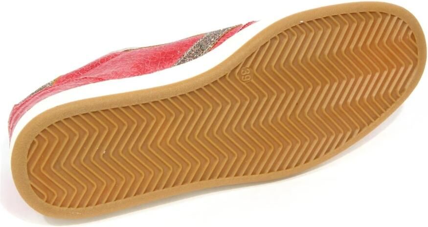 Valsport 1920 Gekraakte Leren Schoenen in Rood Glitter - Foto 2