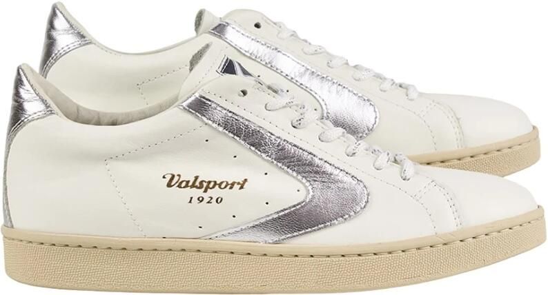 Valsport 1920 Klassiek Lederen Toernooi Wit Zilver