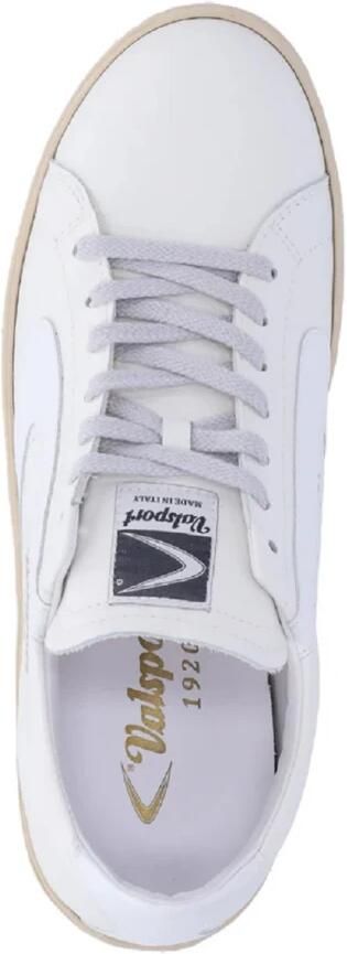 Valsport 1920 Witte leren sneakers met boemerangdetail