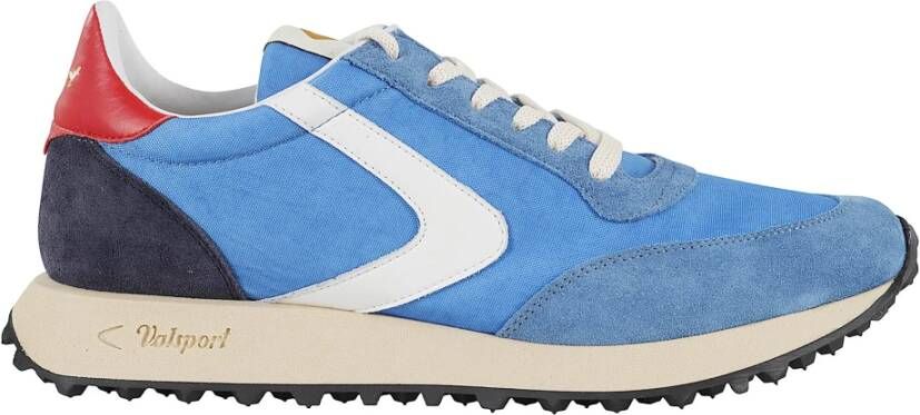 Valsport 1920 Vintage Nylon Sneakers Blauw Leer