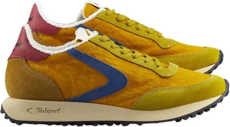 Valsport 1920 Vintage Suede Nylon Sneakers Geel