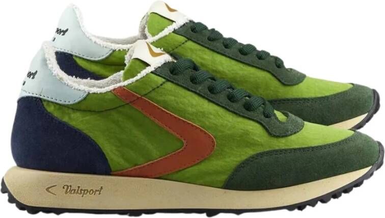 Valsport 1920 Vintage Suede Nylon Sneakers Groen