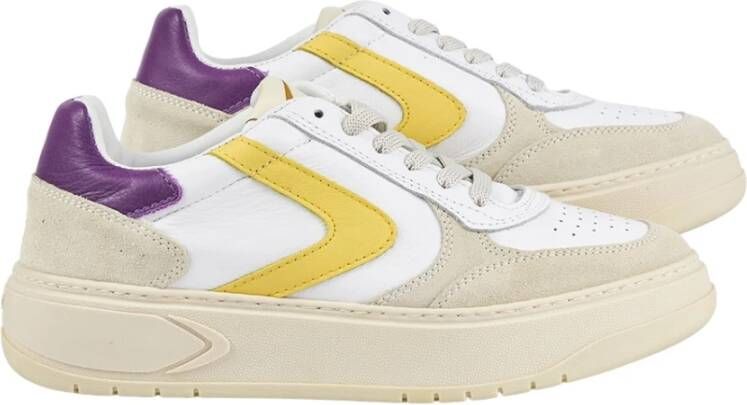 Valsport 1920 Wit Geel Paars Suède Leren Sneakers