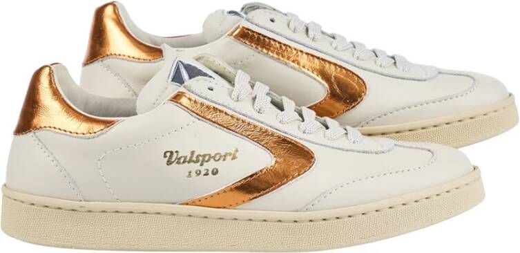 Valsport 1920 Wit Oranje Gelaagde Sportschoenen