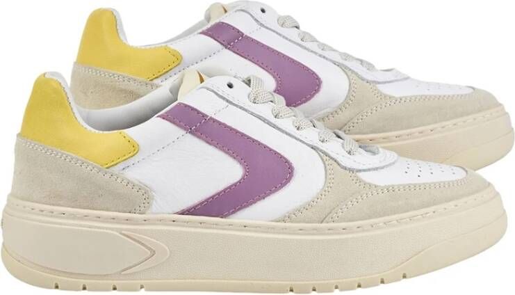 Valsport 1920 Wit Roze Geel Suède Leren Sneakers