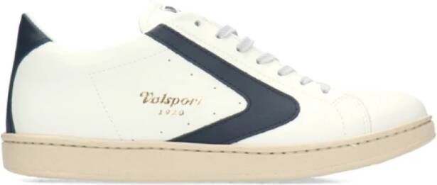 Valsport 1920 Witte en Blauwe Leren Sneaker Tournament White Heren