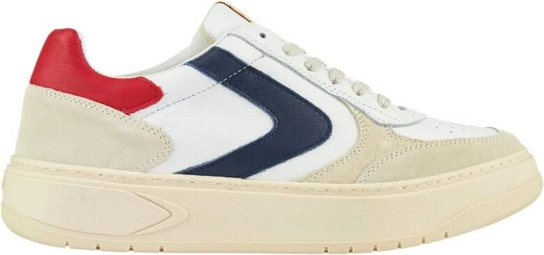 Valsport 1920 Witte leren sneaker met rode en blauwe details