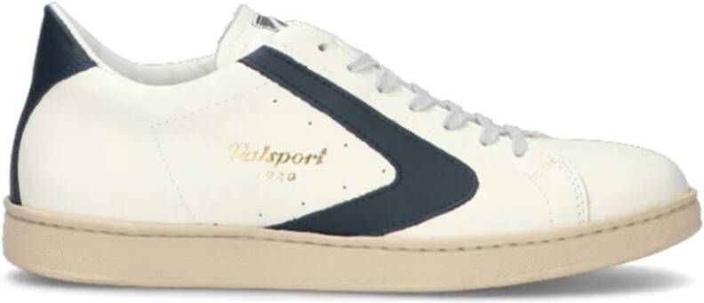 Valsport 1920 Witte Leren Sneakers Rubberen Zool Vetersluiting - Foto 3