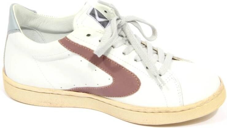 Valsport 1920 Witte Violette Leren Toernooischoenen
