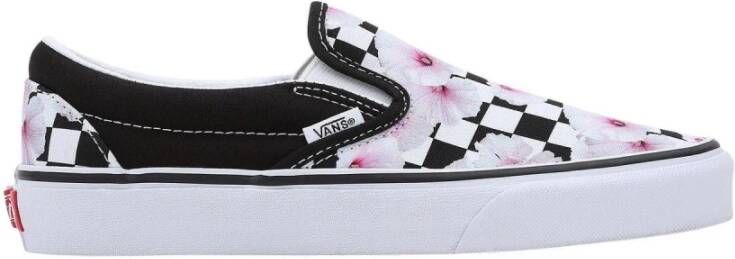 Vans UA Classic Slip-On Hibiscus Check sneakers Zwart Dames