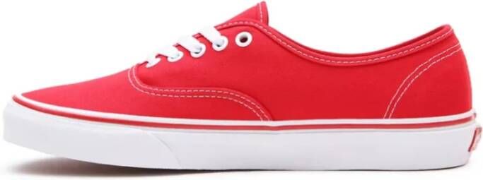 Vans Rode UA Authentic Lage Sneakers Red