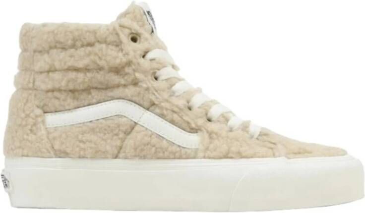 Vans Beige Casual High-Top Sneakers oor Dames Beige Dames