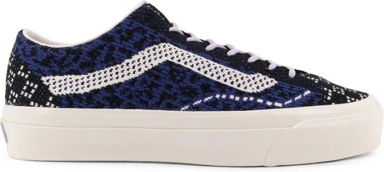 Vans Blauwe Veterschoenen met Logopatch