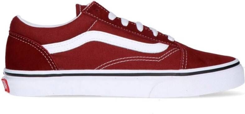 Vans Bordeaux Casual Dames Sneakers Red Dames