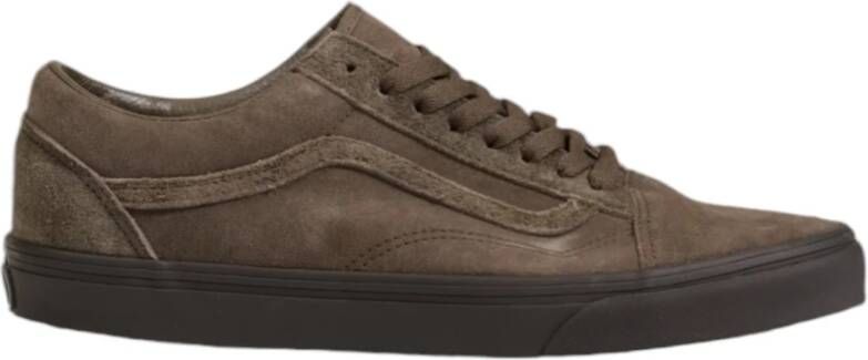 Vans Suede Leren Herenschoenen Herfst Winter Collectie Brown Heren