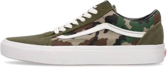 Vans Camo Olive White Sneakers Green Heren