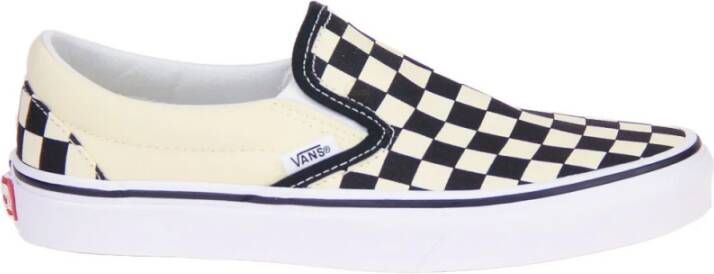 Vans Classic Slip On Checkerboard Sneakers Zwart Dames