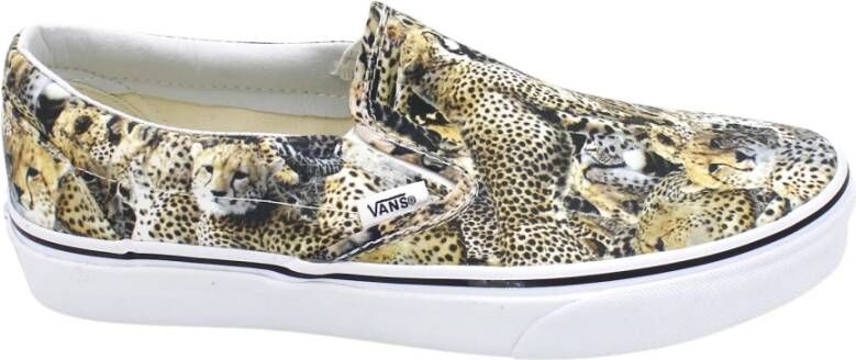 Vans Elastische Canvas Slip-On Rubberen Zool Schoen