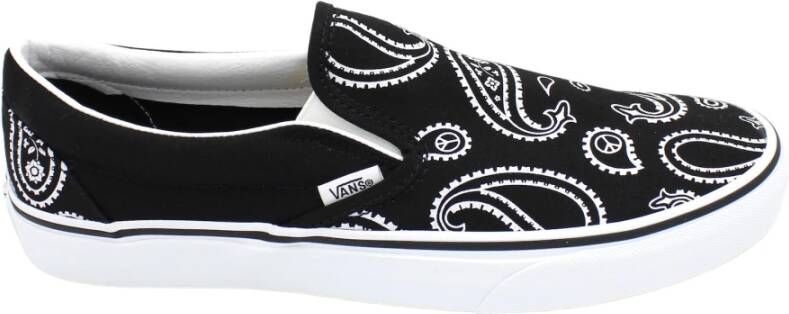 Vans Elastische Instapper Canvas Rubberen Zool Schoen