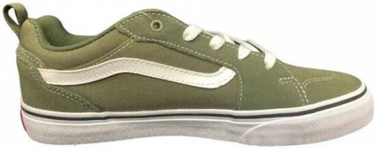 Vans Groene leren sneaker met flexibele zool Multicolor Dames