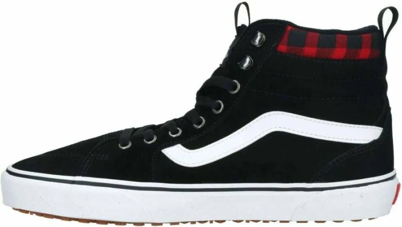 Vans Zwart Rood Filmore Hi Top Sneakers Black Heren