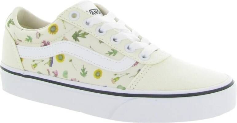 Vans Gedrukte Bloemen Schaakbord Schoenen Multicolor Dames - Foto 3