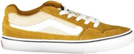 Vans Gele Herensportschoenen Veters Contrastdetails Brown Heren