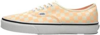 Vans Stijlvolle stoffen sneakers met metalen oogjes Yellow Heren