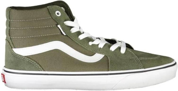 Vans Groene hoge sneakers met contrastdetails Green Heren