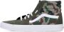 Vans Hoge Camo Sneaker Olijf Wit Multicolor Heren - Thumbnail 1