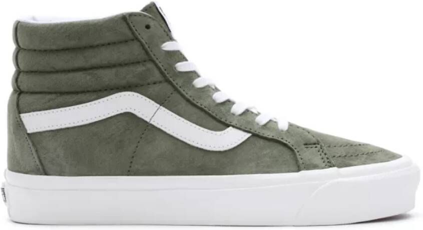 Vans Hoge Top Pig Suede Sneakers Green Heren