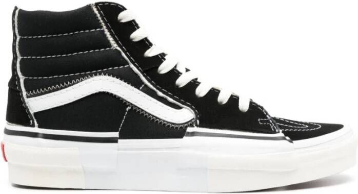 Vans Hoge Top Skate Schoenen Zwart Wit Black Unisex