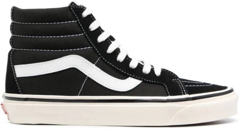 Vans Hoge Top Sneakers Zwart Wit Black Unisex