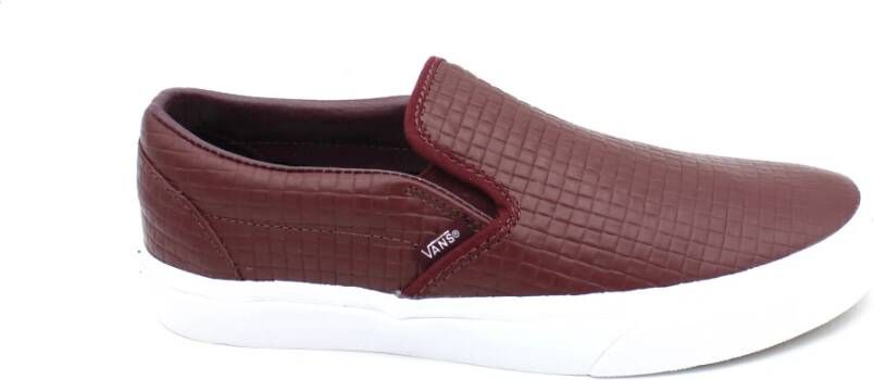 Vans Instapper Leren Elastische Rubberen Zool Schoen