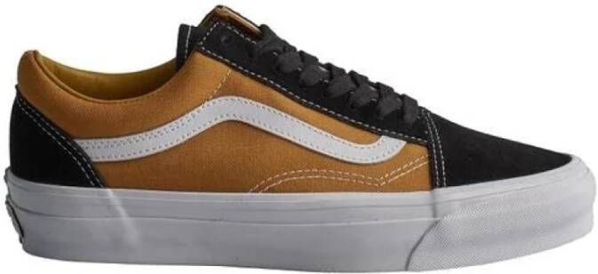 Vans Klassieke Canvas Sneaker met Veters Zwart Bruin