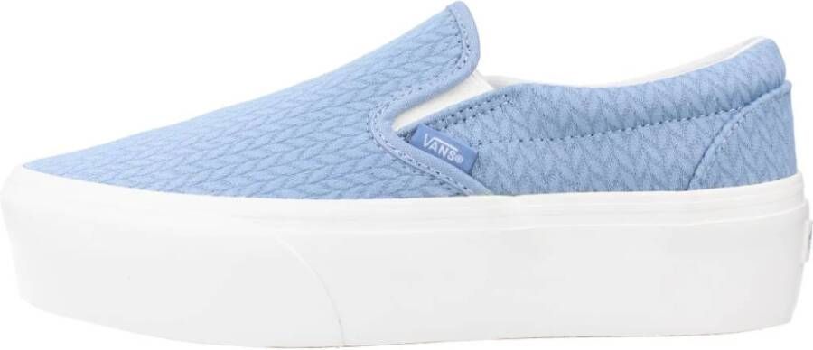 Vans Kleurrijke Slip-On Platform Schoenen Blue Dames