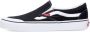 Vans Klassieke Slip-On 138 Sidestripe Zwart Wit Black Heren - Thumbnail 1