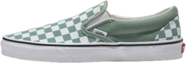 Vans Instappers Classic Slip-On COLOR THEORY CHECKERBOARD ICEBERG GREEN