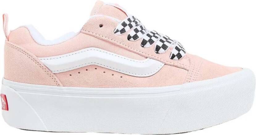Vans Leren Sneaker Dames Herfst Winter Collectie Pink Dames