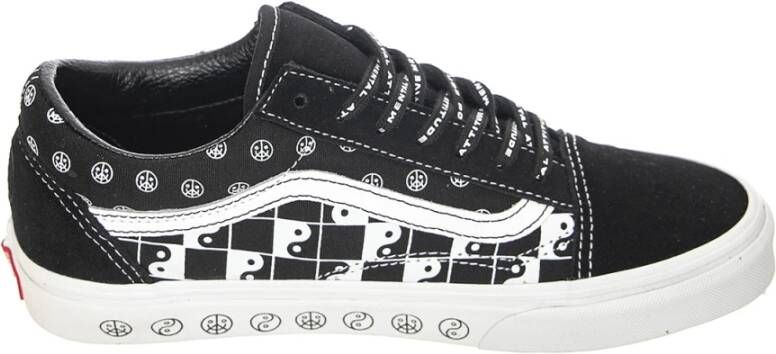 Vans Leopard Print Low-Profile Lace-Up Sneakers Black Heren