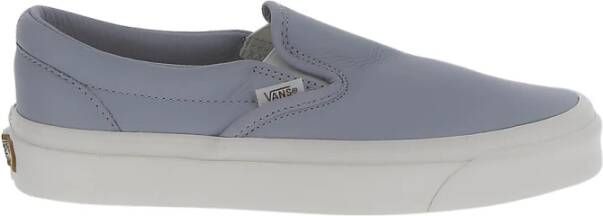 Vans Leren Slip-On Sneakers Blue Dames