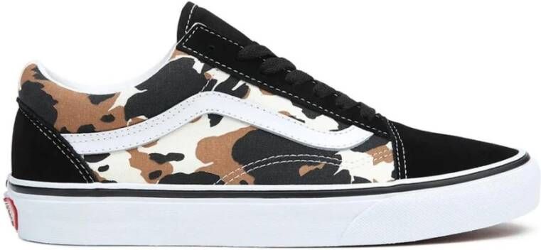 Vans Leren sneakers met ronde neus en rubberen zool