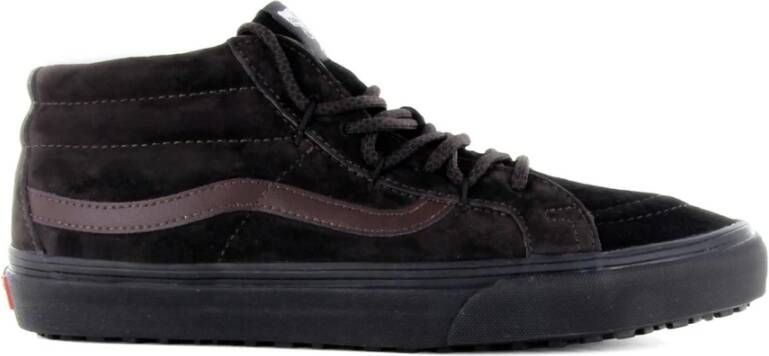 Vans Leren sneakers met stoffen voering Brown Heren